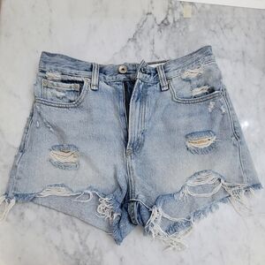 Rag & Bone Maya High - Rise Denim Shorts. Size 25